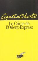 Couverture du livre « Le crime de l'Orient-Express » de Agatha Christie aux éditions Editions Du Masque