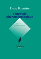 Couverture du livre « L'attitude phenomenologique » de  aux éditions Eoliennes