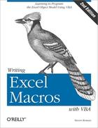 Couverture du livre « Writing Excel macros with VBA (2e édition) » de Steven Roman aux éditions O Reilly & Ass
