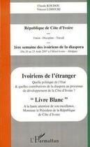 Couverture du livre « Ivoiriens de l'étranger » de Vincent Lohouri et Claude Koudou aux éditions Editions L'harmattan