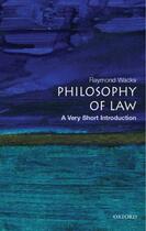 Couverture du livre « Philosophy of law: a very short introduction » de Wacks Raymond aux éditions Editions Racine