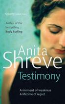 Couverture du livre « Testimony » de Anita Shreve aux éditions Epagine