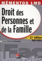 Couverture du livre « Droit des personnes et de la famille (11e édition) » de Corinne Renault-Brahinsky aux éditions Gualino