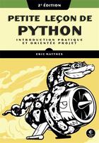 Couverture du livre « Petite leçon de Python (2e édition) » de Eric Matthews aux éditions Pearson