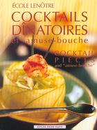 Couverture du livre « Cocktails dînatoires et amuse-bouche » de Ecole Lenotre aux éditions Delagrave
