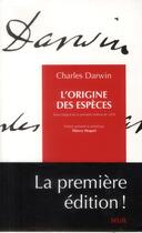 Couverture du livre « L'origine des espèces ; texte intégral de la première édition de 1859 » de Charles Darwin aux éditions Seuil