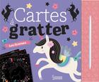 Couverture du livre « Cartes à gratter ; les licornes » de Maude Guesne aux éditions Larousse