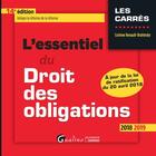 Couverture du livre « L'essentiel du droit des obligations (édition 2018/2019) » de Corinne Renault-Brahinsky aux éditions Gualino Editeur