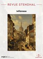 Couverture du livre « Revue stendhal, no 2/2021. milanese » de Vanoosthuyse F. aux éditions Presses De La Sorbonne Nouvelle