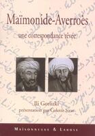 Couverture du livre « Maimonide-Averroes » de Gorlizki I aux éditions Maisonneuve Larose