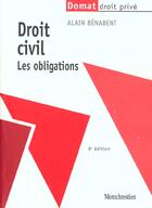 Couverture du livre « Droit civil : les obligations (les) » de Alain Benabent aux éditions Lgdj