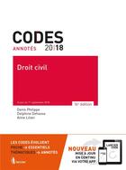 Couverture du livre « Code annoté ; droit civil ; à jour au 1er octobre 2018 (édition 2018) » de Delphine Dehasse aux éditions Larcier