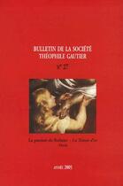 Couverture du livre « Bulletin de la soc.theophile gautier n 27 » de  aux éditions Lucie