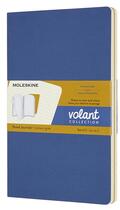 Couverture du livre « Cahier volant grand format ligné bleu-moutarde 2 exemplaires » de  aux éditions Moleskine