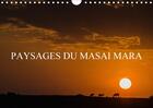 Couverture du livre « Paysages du masai mara calendrier mural 2018 din a4 horizont - paysages de la savane africain » de N N aux éditions Calvendo