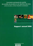 Couverture du livre « Rapport annuel 2006 de la commission permanente de contrôle des sociétés de perception et de répartition des droits » de  aux éditions Documentation Francaise