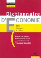 Couverture du livre « Dictionnaire d'economie et sciences sociales 2002 » de Olivier Garnier et Jean-Yves Capul aux éditions Hatier