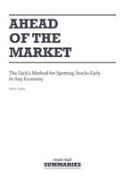 Couverture du livre « Summary: Ahead of the Market : Review and Analysis of Zacks' Book » de Businessnews Publish aux éditions Business Book Summaries