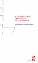 Couverture du livre « Giambattista Vico et les savoirs de la modernité » de Raffaele Ruggiero aux éditions Pu De Provence