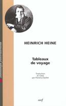 Couverture du livre « Tableaux de voyage » de Heinrich Heine aux éditions Cerf