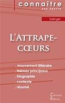 Couverture du livre « Fiche de lecture l'attrape-coeurs de Salinger (analyse littéraire de référence et résumé complet) » de  aux éditions Editions Du Cenacle