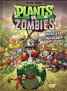 Couverture du livre « Plants vs zombies Tome 7 : bataille extravaganza ! » de Paul Tobin et Tim Lattie aux éditions Jungle