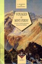 Couverture du livre « Voyages au Mont-Perdu et dans la partie adjacente des Hautes-Pyrénées » de Louis Ramond De Carbonnieres aux éditions Editions Des Regionalismes