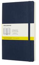 Couverture du livre « Carnet quadrille grand format souple bleu saphir » de Moleskine aux éditions Moleskine Papet