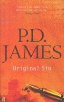 Couverture du livre « Original sin » de Phyllis Dorothy James aux éditions Faber Et Faber