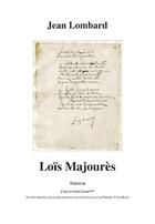 Couverture du livre « Loïs Majourès » de Jean Lombard aux éditions Theolib