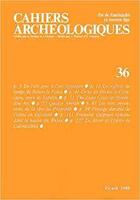Couverture du livre « Cahiers Archéologiques n.36 » de Cahiers Archeologiques aux éditions Picard