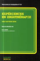 Couverture du livre « Expériences en ergothérapie ; 27e série » de Marie-Helene Izard et Richard Nespoulos aux éditions Sauramps Medical
