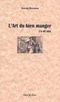 Couverture du livre « L'art du bien manger en Béarn » de Edmond Richardin aux éditions Monhelios