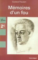 Couverture du livre « Mémoires d'un fou » de Gustave Flaubert aux éditions J'ai Lu