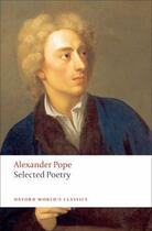 Couverture du livre « Selected poetry » de Alexander Pope aux éditions Oxford Up Elt