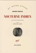 Couverture du livre « Nocturne indien » de Antonio Tabucchi aux éditions Gallimard