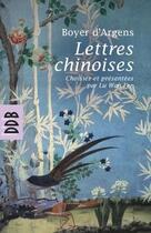 Couverture du livre « Boyer d'Argens ; lettres chinoises ; choisies et présentées par Lu Wan Fen » de Lu Wan Fen aux éditions Desclee De Brouwer