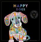 Couverture du livre « Black coloriage Happy dogs - NP » de  aux éditions Dessain Et Tolra