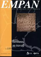 Couverture du livre « Empan 110 - ecritures au travail » de  aux éditions Eres