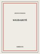 Couverture du livre « Solidarité » de Leon Bourgeois aux éditions Bibebook