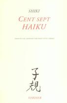 Couverture du livre « Cent sept haiku » de Shiki Masaoka aux éditions Verdier