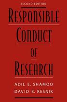 Couverture du livre « Responsible Conduct of Research » de Resnik David B aux éditions Oxford University Press Usa