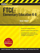 Couverture du livre « CliffsNotes FTCE: Elementary Education K-6 » de Andreasen Janet B aux éditions Houghton Mifflin Harcourt