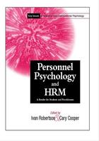 Couverture du livre « Personnel Psychology and Human Resources Management » de Cary L. Cooper et Ivan T. Robertson aux éditions Wiley-blackwell