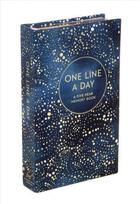 Couverture du livre « ONE LINE A DAY (CELESTIAL) - A FIVE-YEAR MEMORY BOOK » de  aux éditions Chronicle Books