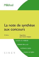 Couverture du livre « La note de synthèse aux concours (8e édition) » de Salon/Savignac aux éditions Sirey