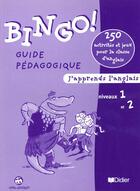 Couverture du livre « Bingo 1 Et 2 ; Guide Pedagogique » de J Loric et C Barnoud aux éditions Didier
