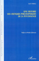 Couverture du livre « Histoire des critiques philosophiques de la psychologie » de Said Chebili aux éditions L'harmattan
