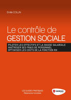 Couverture du livre « Le contrôle de gestion sociale » de Emilie Collin aux éditions Gereso