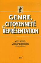 Couverture du livre « Genre, citoyenneté et représentation » de Manon Tremblay aux éditions Presses De L'universite De Laval